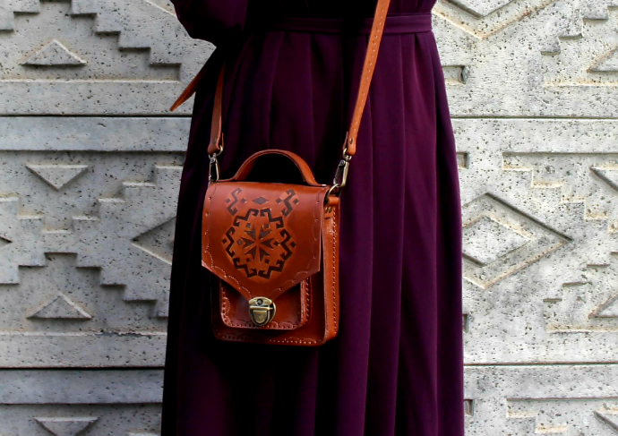 Kilim Motifli Bayan Çanta