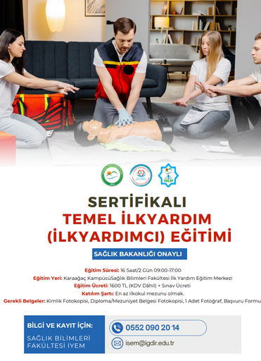 Sağlık Bakanlığı Sertifikalı İlk Yardım Eğitici Eğitimi