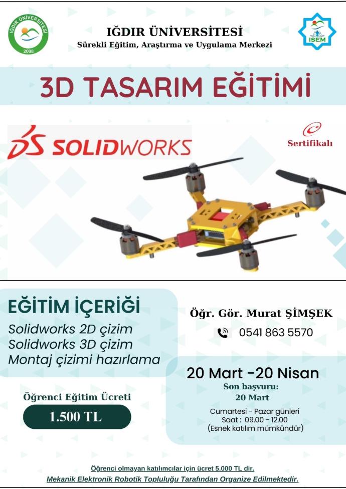3D TASARIM EĞİTİMİ