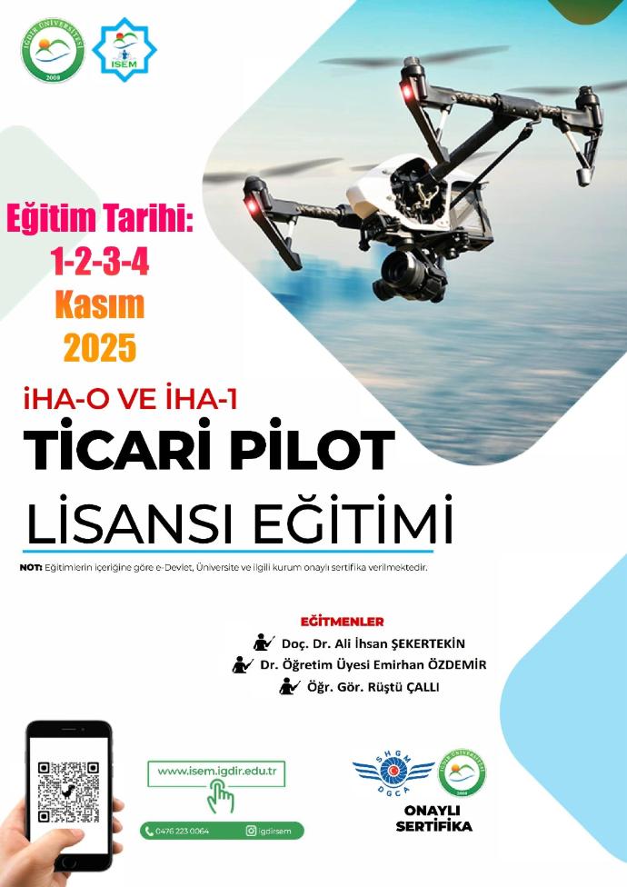 İHA-0 VE İHA-1 Ticari Pilot Lisansı eğitimi